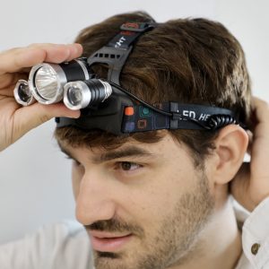 Linterna frontal LED recargable 8TDT03A