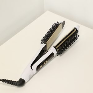 Plancha De Pelo 2 en 1 con Cepillo-SD5161