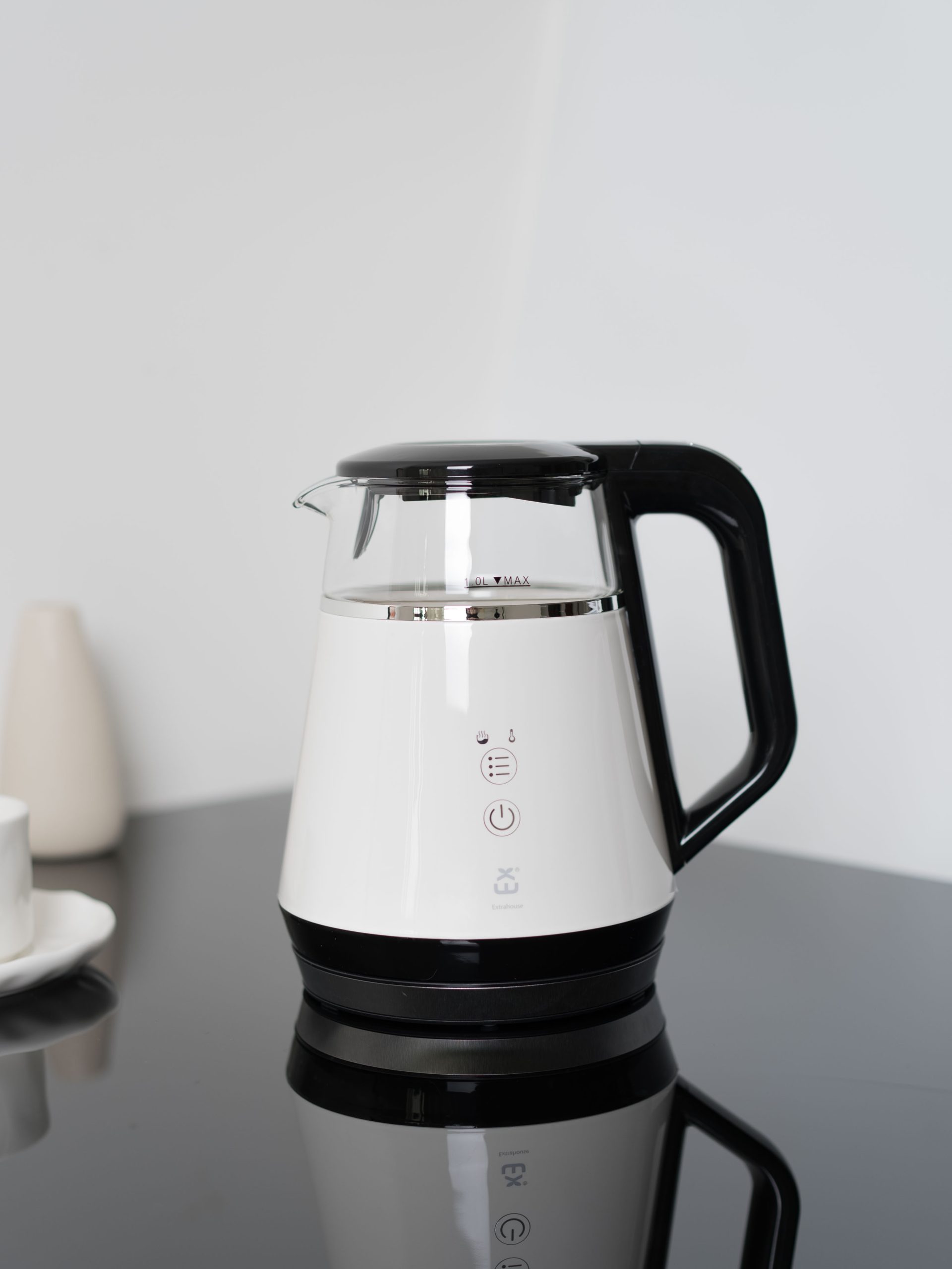 HERVIDOR ELECTRICO 1.0L 900-1100W VIDRIO+BEIGE VINTAGE C/INDICADOR TEMP C/FUNC WARM-NHHB1006D - Imagen 4