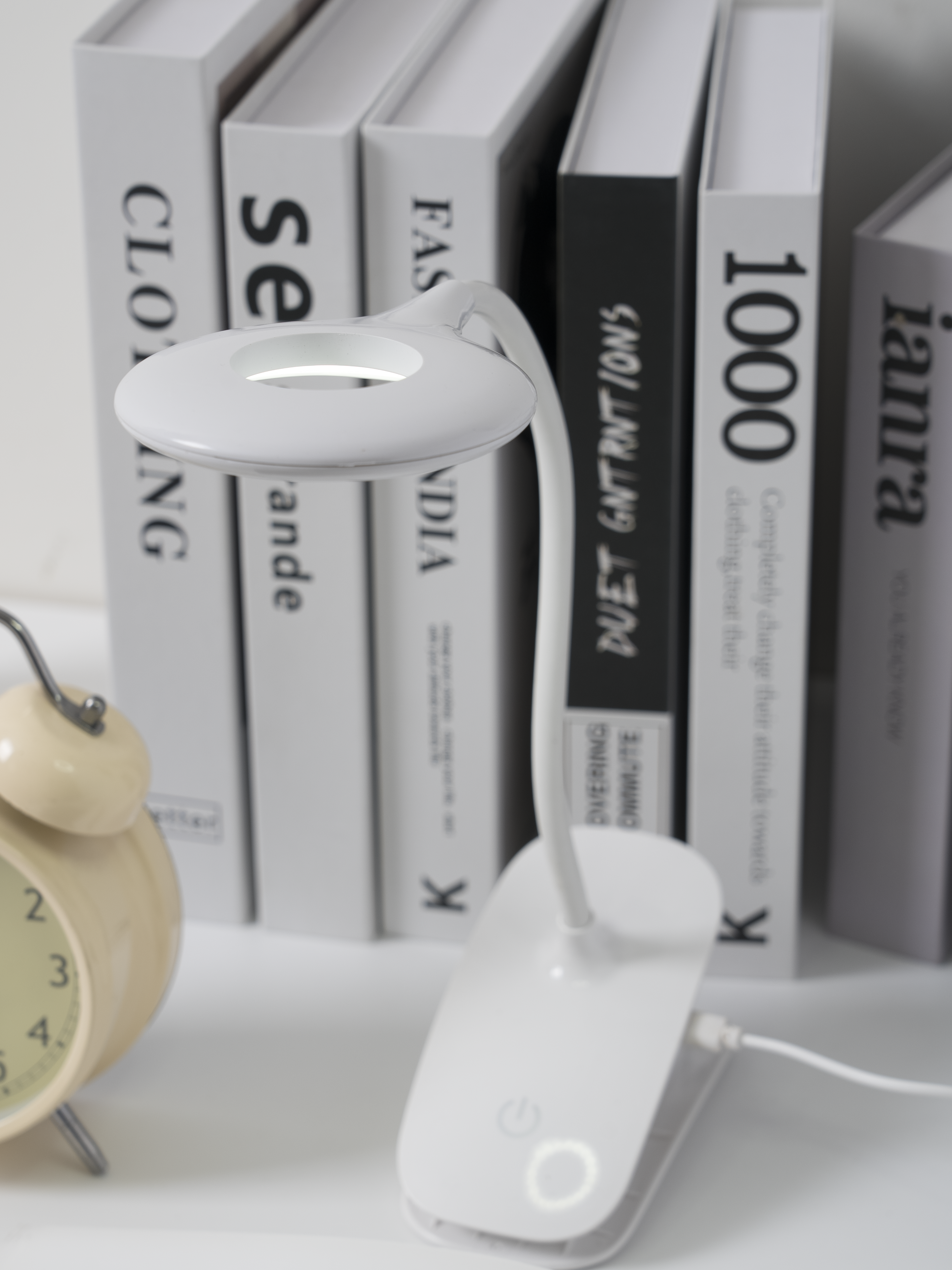 LAMPARA DE ESCRITORIO LUZ FRIA REGULABLE 0.5W-4.5W 30LM-245LM 6500K FORMA CIRCULAR-TWS702 - Imagen 7