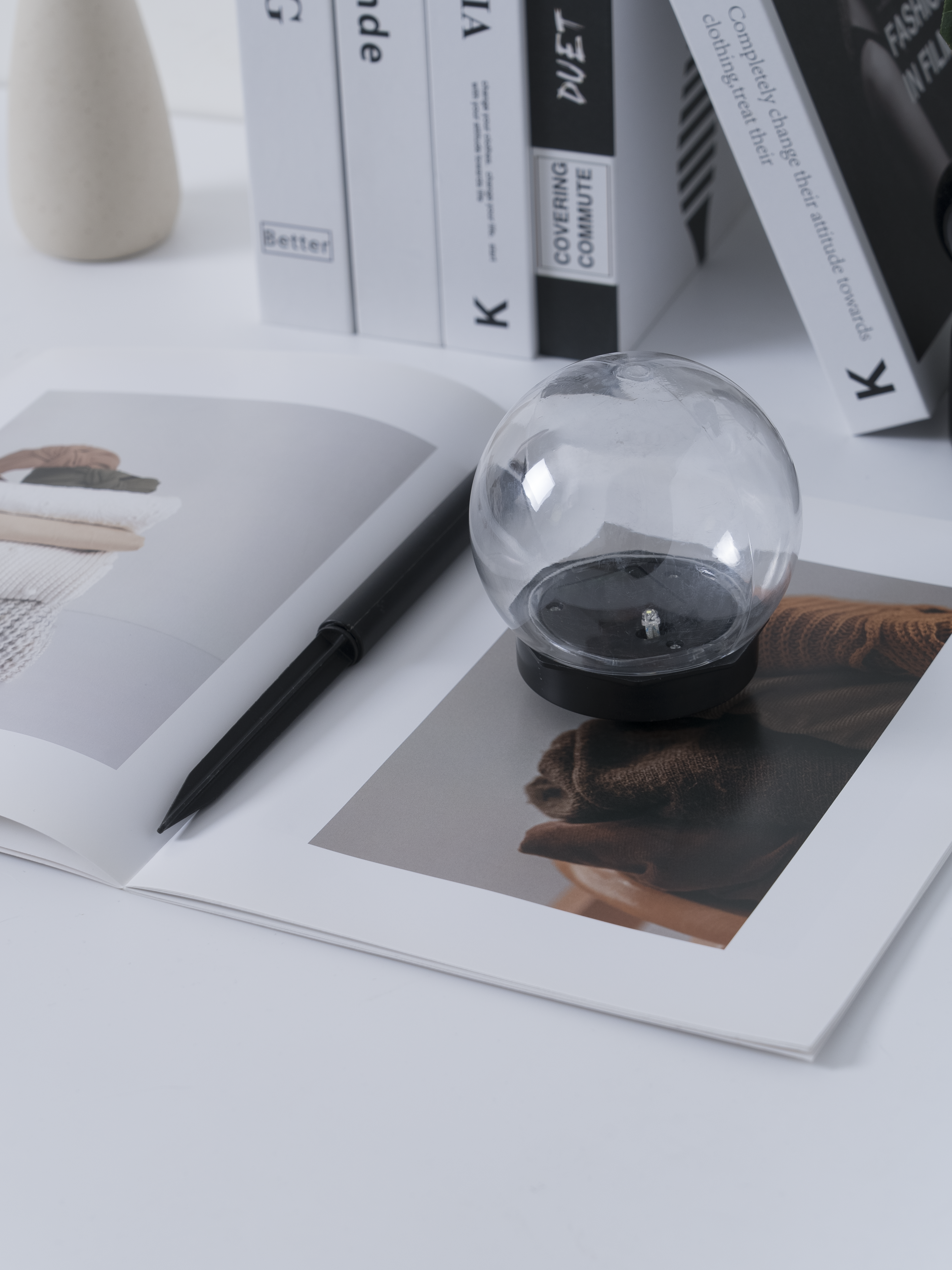 LAMPARA DE JARDIN SOLAR LUNA LLENA TRANSPARENTE 1LM IP44 6500K CON SENSOR DIA/NOCHE-8TYRTE37 - Imagen 5